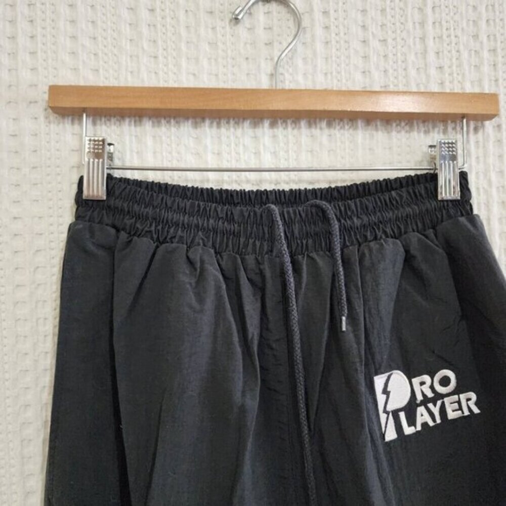 Vintage 90's NBA Pro Player Black Windbreaker Sweat Pant Jogger Pants Size Small - Picture 12 of 12